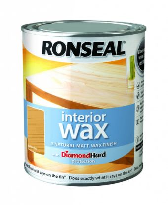 Ronseal Diamond Hard Interior Wax Ultimate Professional Finish 750ml -  Antique Pine