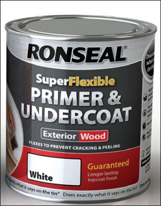 Ronseal Super Flexible Wood Primer & Undercoat White 750ml